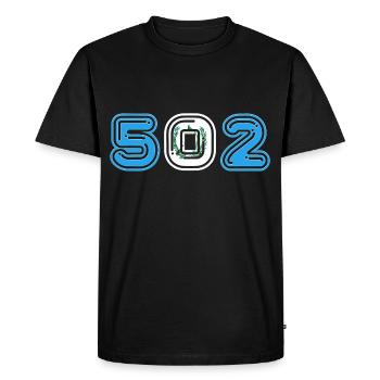 TEAM 502 GUATEMALA - T-shirt Premium bio Homme - noir - Devant - Nico (187cm)