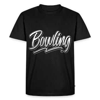 Bowling - T-shirt Premium bio Homme - noir - Devant - Nico (187cm)
