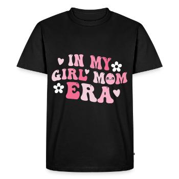 Dans l’annonce de ma fille maman Baby Girl - T-shirt Premium bio Homme - noir - Devant - Nico (187cm)