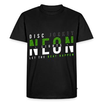DJ Techno Sound - Men's Premium Organic T-Shirt - black - Front - Nico (187cm)