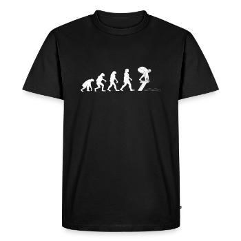 Évolution des sauveteurs de natation - T-shirt Premium bio Homme - noir - Devant - Nico (187cm)