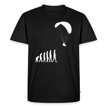 Paragliding Paragliding Paragliding Retro - Men's Premium Organic T-Shirt - black - Front - Nico (187cm)