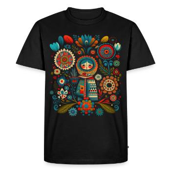 Florist - Men's Premium Organic T-Shirt - black - Front - Nico (187cm)