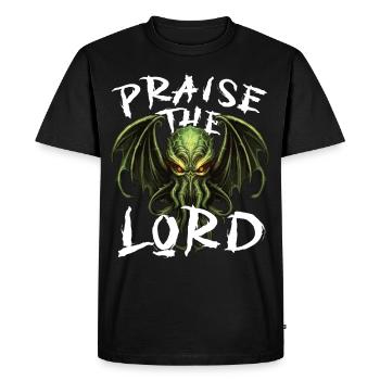 Cthulhu Lovecraft Octopus Octopus God Myth - T-shirt Premium bio Homme - noir - Devant - Nico (187cm)