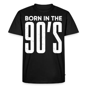 années quatre-vingt-dix - T-shirt Premium bio Homme - noir - Devant - Nico (187cm)