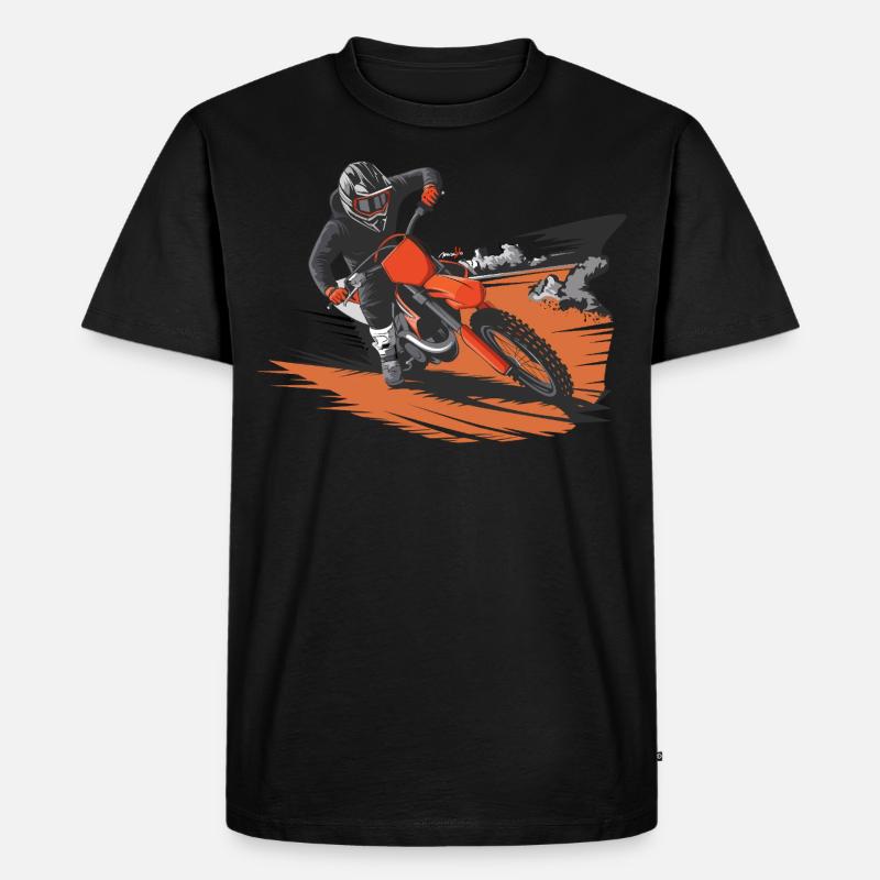 Dirt-Geschwindigkeit - Männer Premium Bio T-Shirt - Schwarz