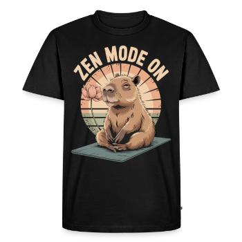 Reposez-vous s’il vous plaît – Yoga Time - T-shirt Premium bio Homme - noir - Devant - Nico (187cm)