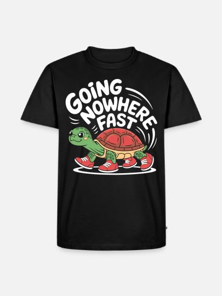 Turtle pace in style - Men's Premium Organic T-Shirt - black