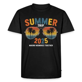 Sunglasses & Sun 2025 - Men's Premium Organic T-Shirt - black - Front - Nico (187cm)