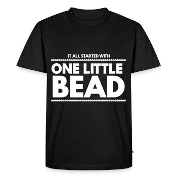 All Started With One Little Bead - Men's Premium Organic T-Shirt - black - Front - Nico (187cm)