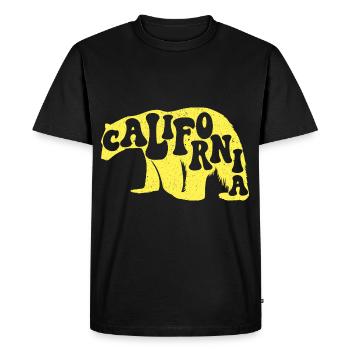 California Bear USA State of America California - Men's Premium Organic T-Shirt - black - Front - Nico (187cm)
