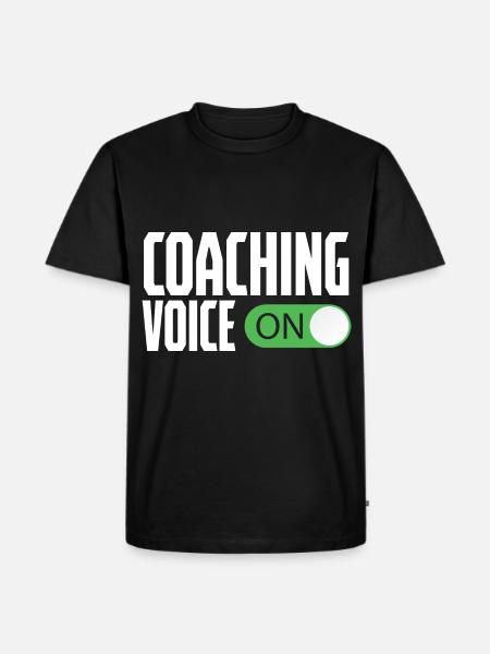 Coaching Voice On Coach Training - Men's Premium Organic T-Shirt - black