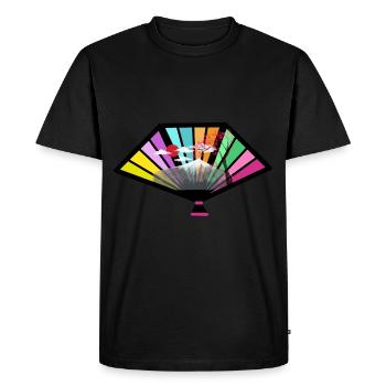 Japon Chine Asie Sujets Art asiatique - T-shirt Premium bio Homme - noir - Devant - Nico (187cm)