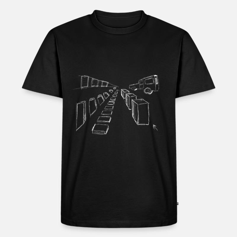 perspective master for dark - Männer Premium Bio T-Shirt - Schwarz