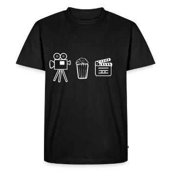 Symbole cinéma Director Gift - T-shirt Premium bio Homme - noir - Devant - Nico (187cm)
