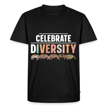 Classic exotic jumping spiders Pet Collector L - Men's Premium Organic T-Shirt - black - Front - Nico (187cm)