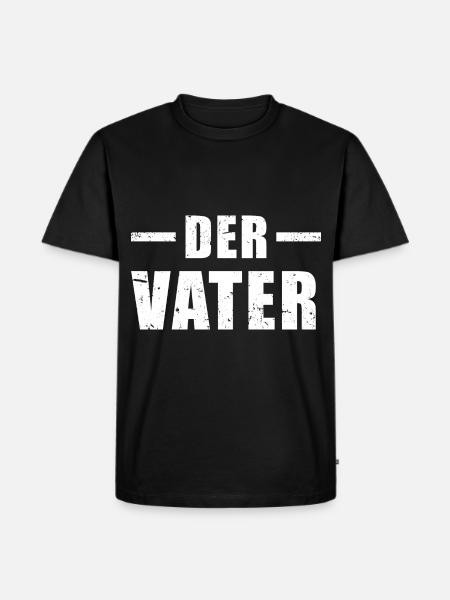 Der Vater - Männer Premium Bio T-Shirt - Schwarz