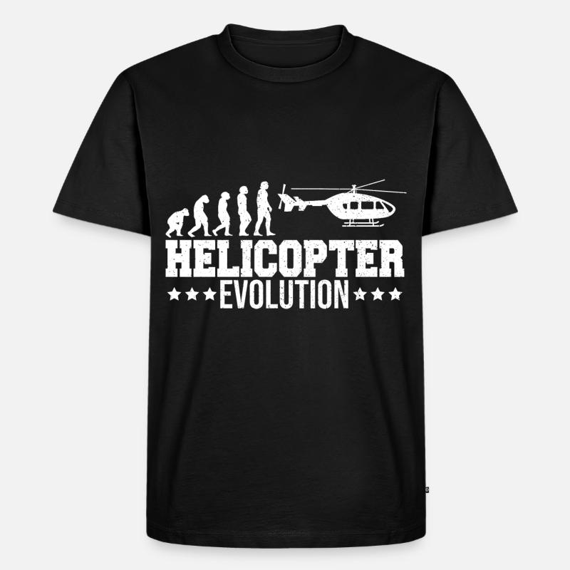 Hélicoptère Heli Pilot Evolution - T-shirt Premium bio Homme - noir