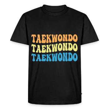 Taekwondo - Men's Premium Organic T-Shirt - black - Front - Nico (187cm)