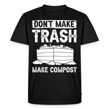 Composting Compost Worm Waste - Men's Premium Organic T-Shirt - black - Front - Nico (187cm)
