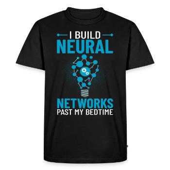 Machine Learning Intelligence Artificielle IA - T-shirt Premium bio Homme - noir - Devant - Nico (187cm)