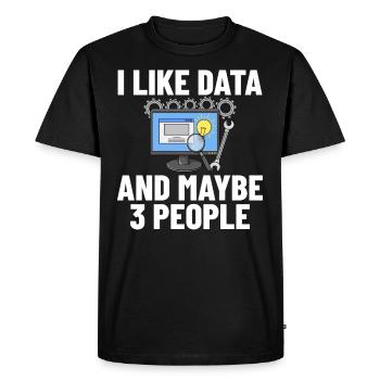 Développeur de logiciels de développement de logiciels - T-shirt Premium bio Homme - noir - Devant - Nico (187cm)