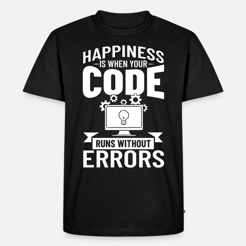 Software Entwicklung Softwareentwickler Entwickler - Männer Premium Bio T-Shirt - Schwarz