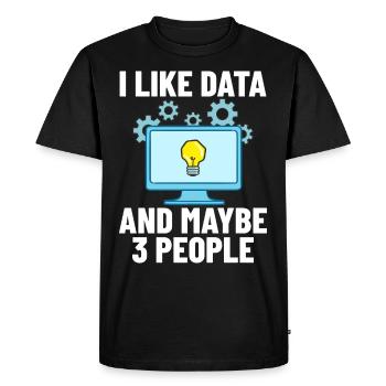 Développeur de logiciels de développement de logiciels - T-shirt Premium bio Homme - noir - Devant - Nico (187cm)