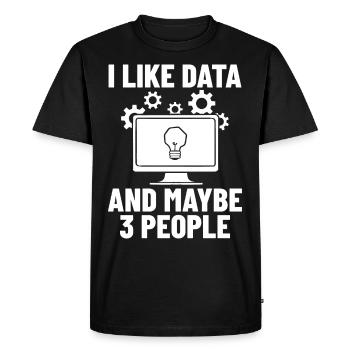 Développeur de logiciels de développement de logiciels - T-shirt Premium bio Homme - noir - Devant - Nico (187cm)