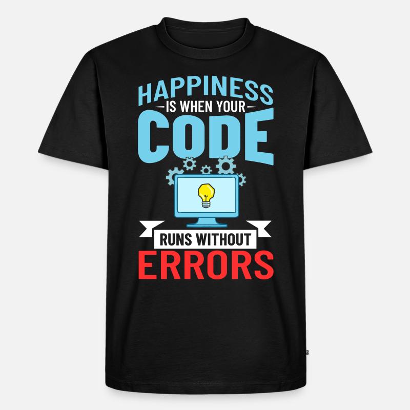 Software Entwicklung Softwareentwickler Entwickler - Männer Premium Bio T-Shirt - Schwarz