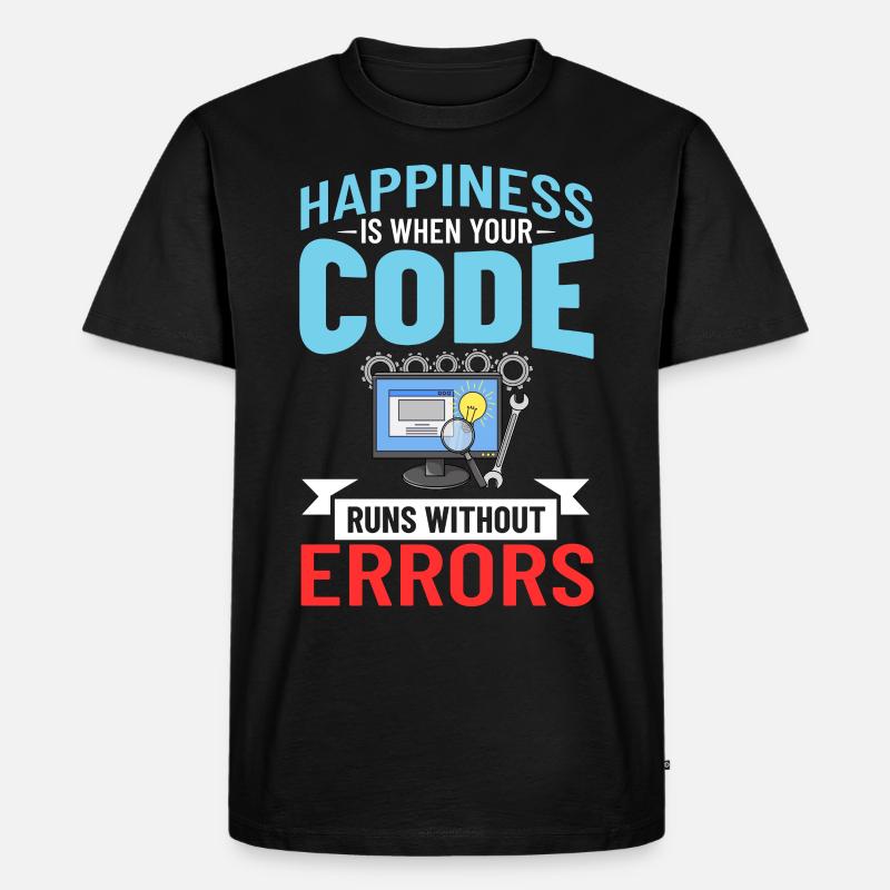 Software Entwicklung Softwareentwickler Entwickler - Männer Premium Bio T-Shirt - Schwarz