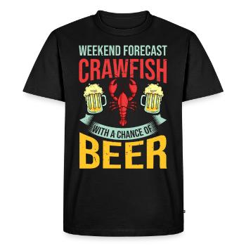 Crabes Cuisine Queues Crabe Homard - T-shirt Premium bio Homme - noir - Devant - Nico (187cm)