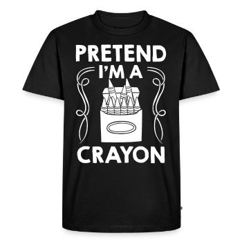 Crayon Box Colored Pencil Wax Case Wax Crayon - Men's Premium Organic T-Shirt - black - Front - Nico (187cm)