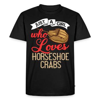 Crabe en fer à cheval Crabe en fer à cheval Crabes des Moluques - T-shirt Premium bio Homme - noir - Devant - Nico (187cm)