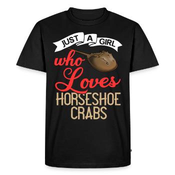 Crabe en fer à cheval Crabe en fer à cheval Crabes des Moluques - T-shirt Premium bio Homme - noir - Devant - Nico (187cm)