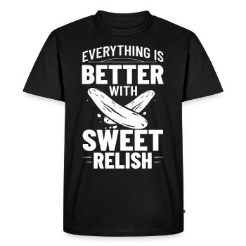 Sweet Relish Pickles Bouteille Spice Jar - T-shirt Premium bio Homme - noir - Devant - Nico (187cm)