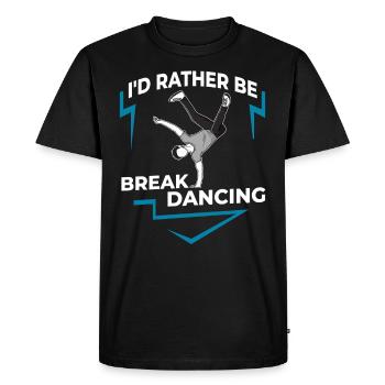 Breakdance Musique Breaking BBoy Bgirl - T-shirt Premium bio Homme - noir - Devant - Nico (187cm)