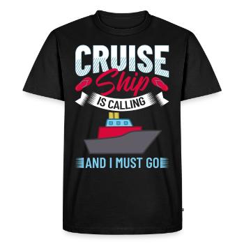 Croisière Croisière Croisière Croisière - T-shirt Premium bio Homme - noir - Devant - Nico (187cm)