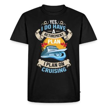 Croisière Croisière Croisière Croisière - T-shirt Premium bio Homme - noir - Devant - Nico (187cm)
