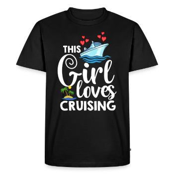 Croisière Croisière Croisière Croisière - T-shirt Premium bio Homme - noir - Devant - Nico (187cm)