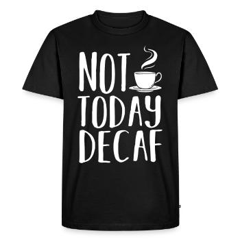Café décaféiné Caféine Décaféiné - T-shirt Premium bio Homme - noir - Devant - Nico (187cm)