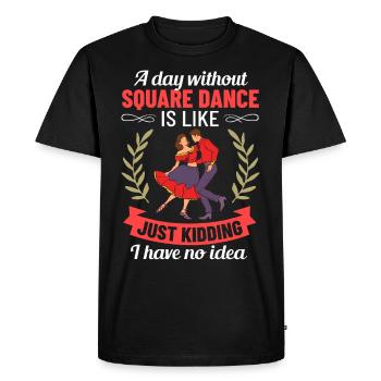 Square Dance Music Caller Folk Dance Dancer Usa - Men's Premium Organic T-Shirt - black - Front - Nico (187cm)