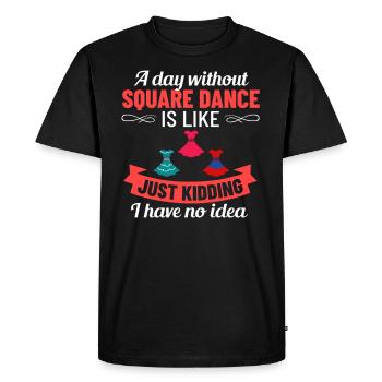 Square Dance Music Caller Folk Dance Dancer Usa - Men's Premium Organic T-Shirt - black - Front - Nico (187cm)