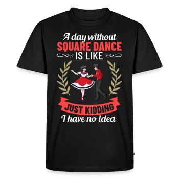 Square Dance Music Caller Folk Dance Dancer Usa - Men's Premium Organic T-Shirt - black - Front - Nico (187cm)