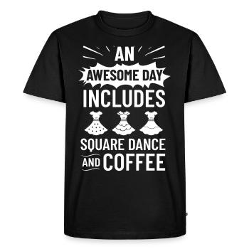 Square Dance Music Caller Folk Dance Dancer Usa - Men's Premium Organic T-Shirt - black - Front - Nico (187cm)