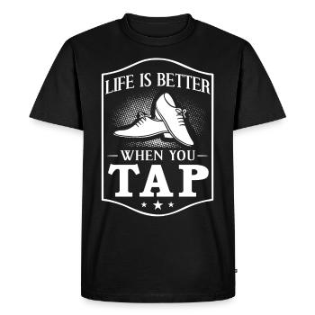 Tap Dance Beginners Shoes Learn Music Dancers - Men's Premium Organic T-Shirt - black - Front - Nico (187cm)