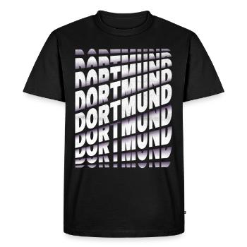 Dortmund Germany City Font Skyline Home - Men's Premium Organic T-Shirt - black - Front - Nico (187cm)