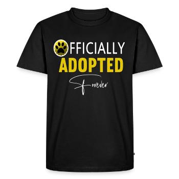 Adoption Day, Officially Adopted Forever - Men's Premium Organic T-Shirt - black - Front - Nico (187cm)
