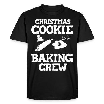 Christmas Baking Cookies Cookies Gingerbread - Men's Premium Organic T-Shirt - black - Front - Nico (187cm)