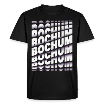 Bochum Germany City Font Skyline Home - Men's Premium Organic T-Shirt - black - Front - Nico (187cm)